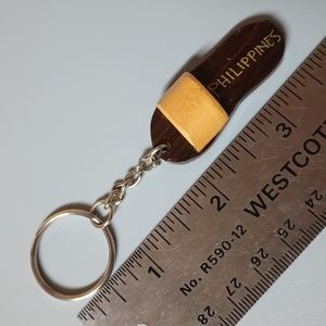 Philippines Sandal Wooden Keychain